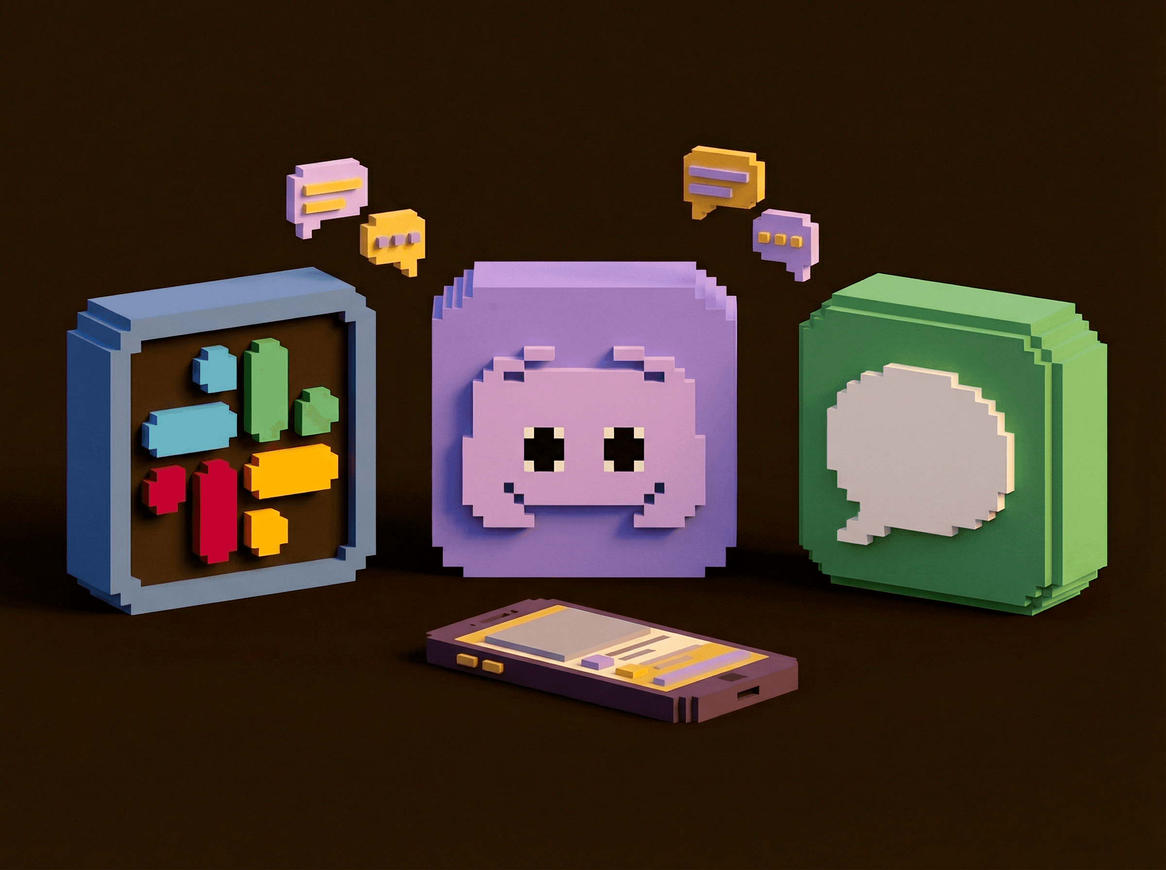 Slack, Discord & iMessage